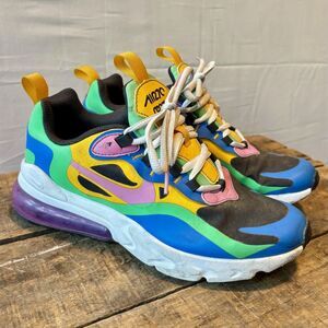Nike Air Max 270 React GS Gumball Magic Flamingo Size 5Y (Fits Women 6.5)
